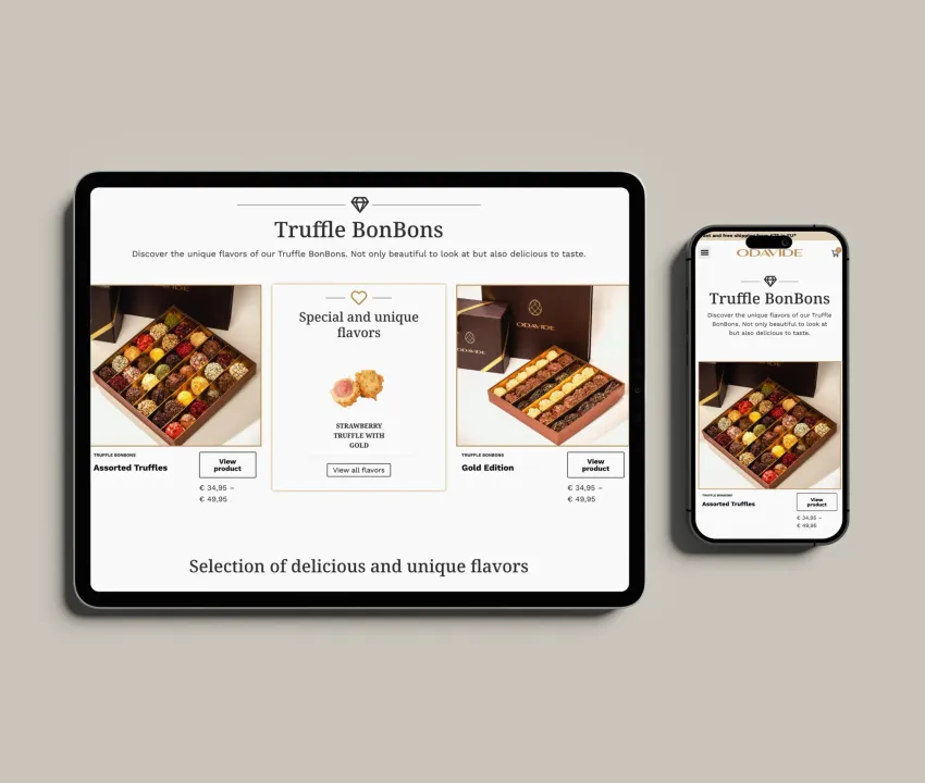 Website van Odavide