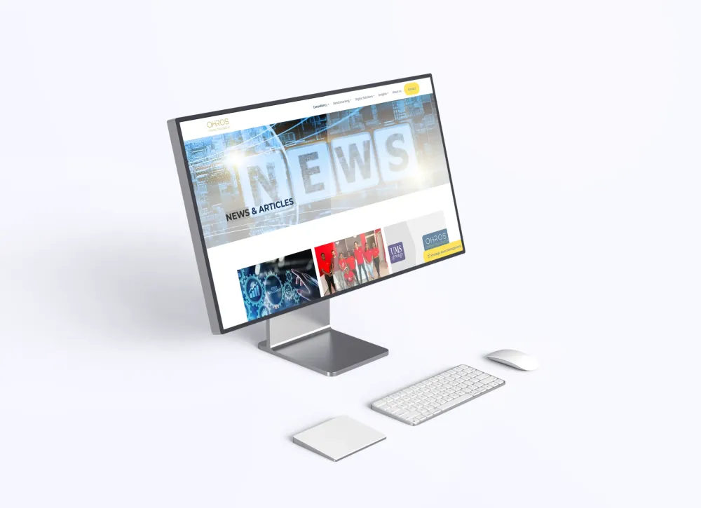 Ohros Group website desktop